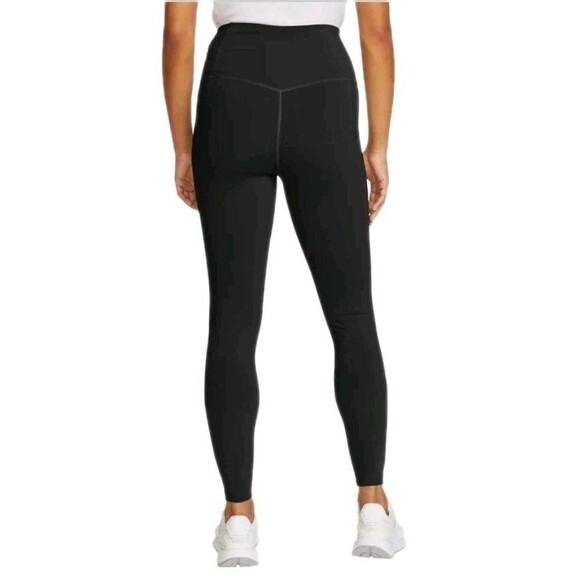 Eddie Bauer High Rise Trail Tight Zippered Pocket Black Women's Size M Leggings - Picture 3 of 13